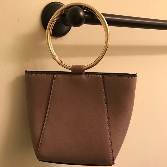 Mauve mini purse with loops - Picture 2 of 3